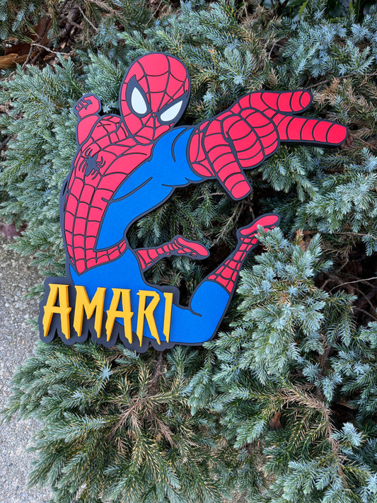 Spiderman Personalized Name Sign