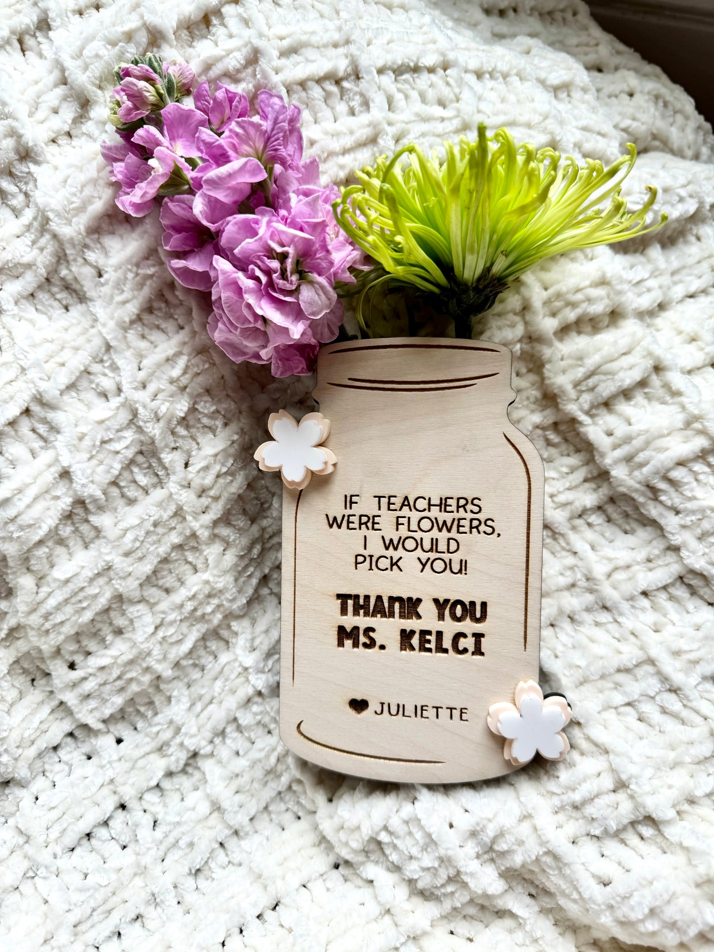 Flowers Holder Mason Jar Magnet