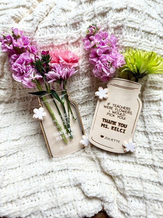 Flowers Holder Mason Jar Magnet