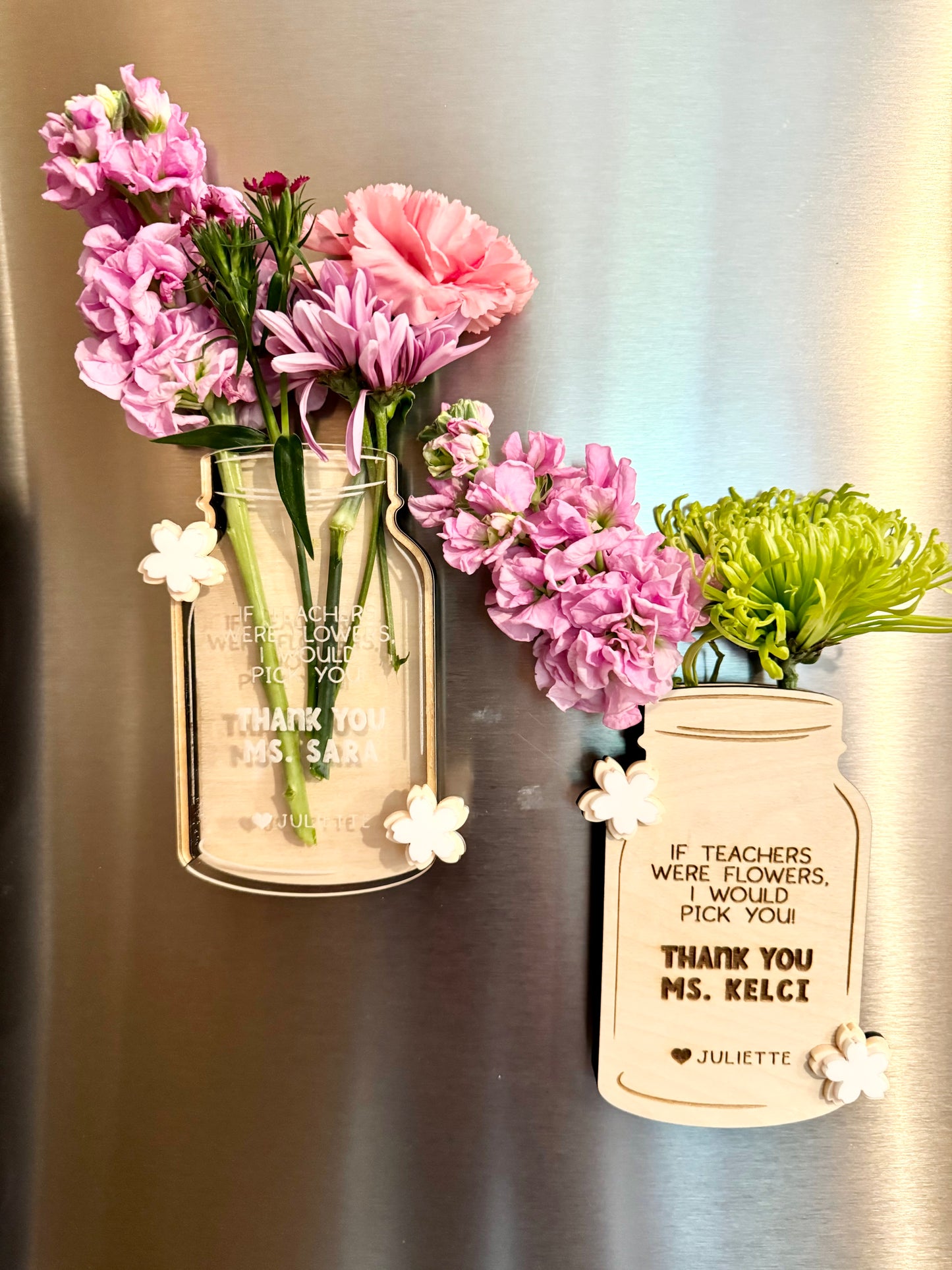 Flowers Holder Mason Jar Magnet