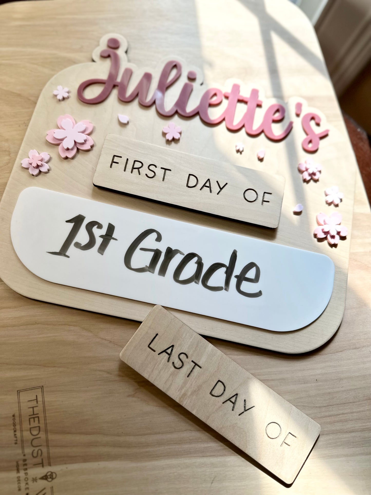 Floral First & Last Day of School Sign